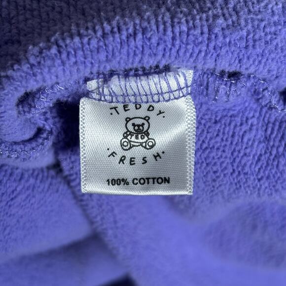 Teddy Fresh Colorblock Hoodie Purple Pink Mint Yellow – Size S - Picture 5 of 6